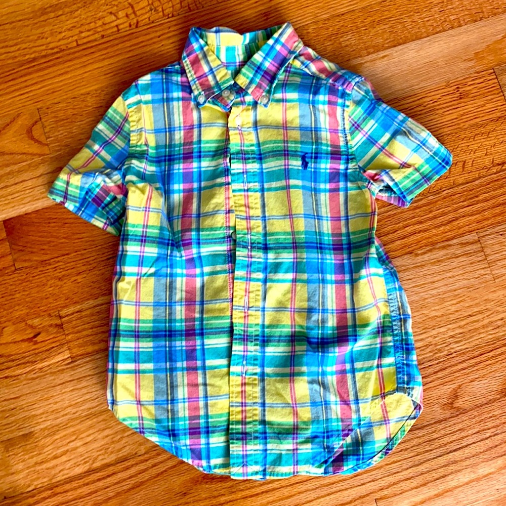 Toddler boy Ralph Lauren plaid shirt